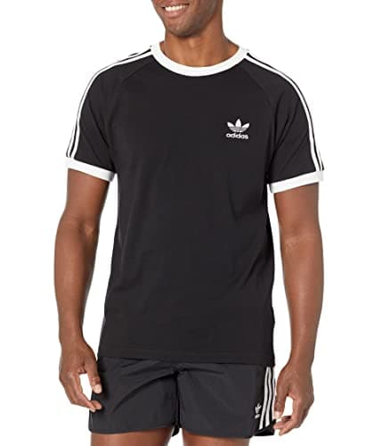 Image of adidas Originals Men's Adicolor Classics 3-Stripes T-Shirt, Black, XL