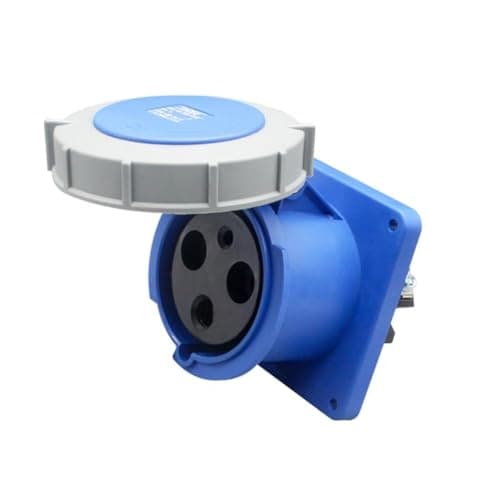 Image of Nxyupv IEC 60309 6H IP67 Waterproof Industrial Connector Socket 3 Pin 63A 200V- 250V 2P+ E Female Adapter