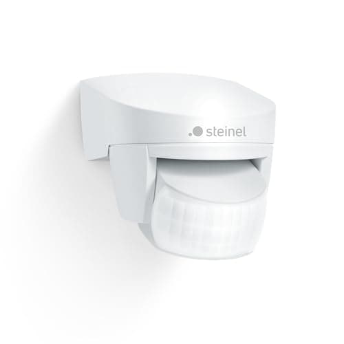 Image of Steinel Motion Sensor is 2140 Eco White, Max. 14 m Range, 140° Detection, for Max. 250 W LED, Motion Sensor for Outdoor and Indoor Use