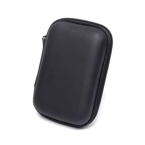 Image of TONGMAODA 2PCS Portable Mini Earphone Bag Coin Purse Storage Box Carry Pouch Memory Card Case Cable Organizer Headphone Headset Accessories(Black)