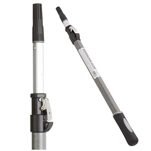 Image of ProDec Advance 2' - 4' (0.6-1.2m) Super Lock Elite Heavy Duty Fibreglass & Aluminium Extension Pole for Paint Roller Frames,Gives Extended Reach Compatible with Screw & Push Fit Frames,2 feet - 4 feet