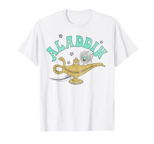Image of Disney Aladdin Live Action Ornate Lamp Sketch T-Shirt