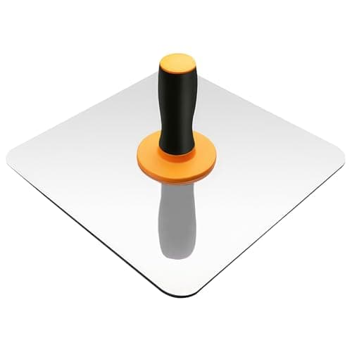 Image of AOZBZ 12" X 12" Aluminium Hawk, Aluminum Plasterers Hawk, Aluminum Mud Plate, Plastering Hand Tool, Heavy-Duty Rendering and Skimming Tools with Ergonomic Handle
