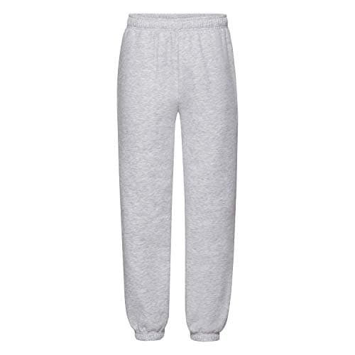 Image of Fruit of the Loom Kids Jogger Sports Trousers, Heather Grey, 12 Years (Manufacturer Size:12-13 Years)