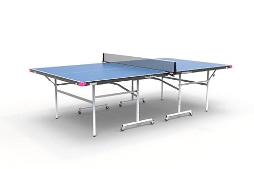 Image of Butterfly Fitness Rollaway Indoor Table Tennis Table | Foldable with Playback Facility | Bats, Balls & Net Set included | 16 mm Top | 3-Year Table Guarantee | Blue