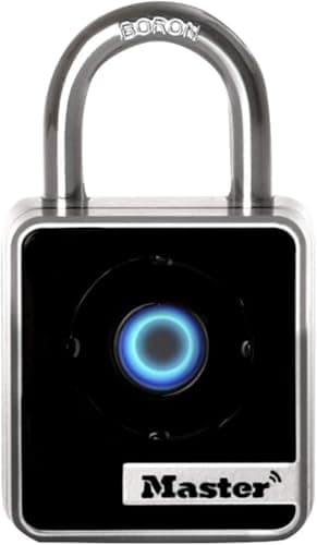 Image of Master Lock 4400EUREC Bluetooth Smart Padlock for Professional and Private Use, Indoor, Bluetooth Access with Smartphone