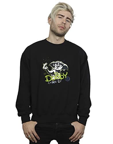 Image of Harry Potter Men's Dobby A Free Elf Sweatshirt Black XXXX-Large