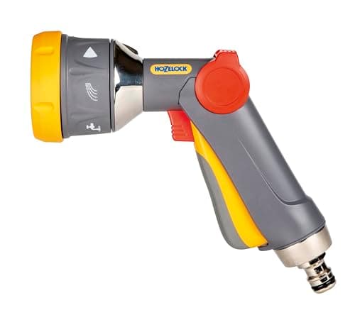 Image of HOZELOCK - Multi-Spray Gun Plus : Compact Multi-task Gun, Watering & Cleaning, Lockable: 6 Spray Patterns