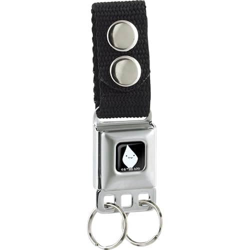 Image of Adventure Time Keychain, Seatbelt Buckle Keychain, Adventure Time Marceline Face Close Up Full Color Black
