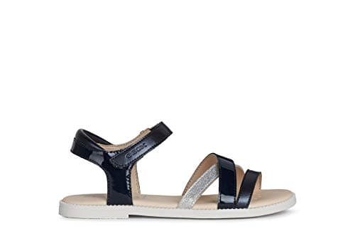 Image of Geox Girls J Karly Sandals, Navy, 3 UK