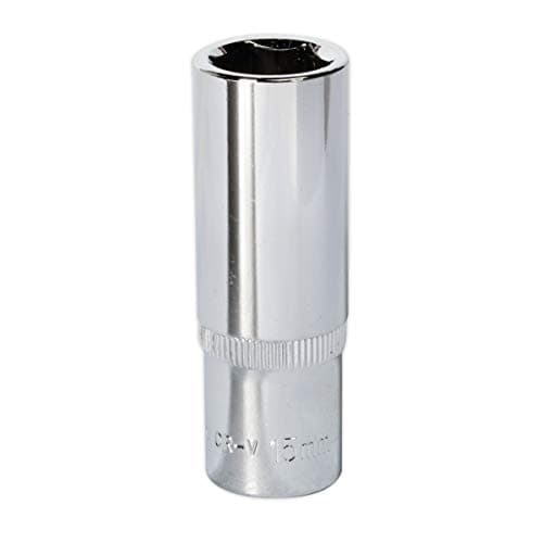 Image of Sealey Sp3815D Walldrive Socket 15Mm Deep 3/8Sq Drive Fully Polished