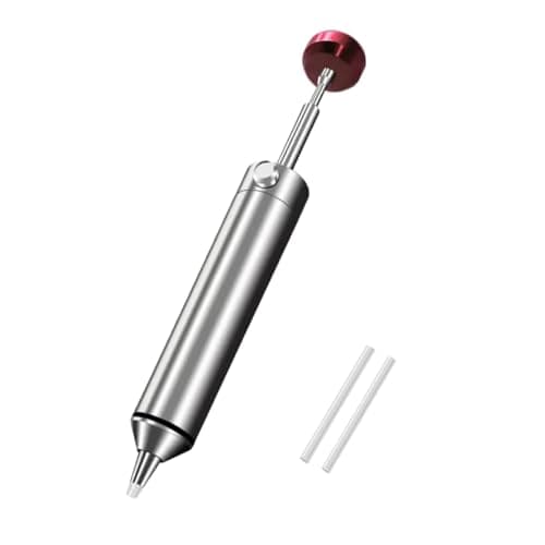 Image of SamHeng Solder Sucker Tool Desoldering Pump Remover with High Temperature Resistant Silicone Nozzle, Portable Aluminum Housing Stronger Suction Power, Essential Accessory for Professional Welders