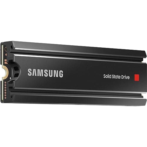 Image of Samsung 980 PRO SSD with Heatsink 2TB PCIe Gen 4 NVMe M.2 Internal Solid State Hard Drive, Heat Control, Max Speed, PS5 Compatible, MZ-V8P2T0CW