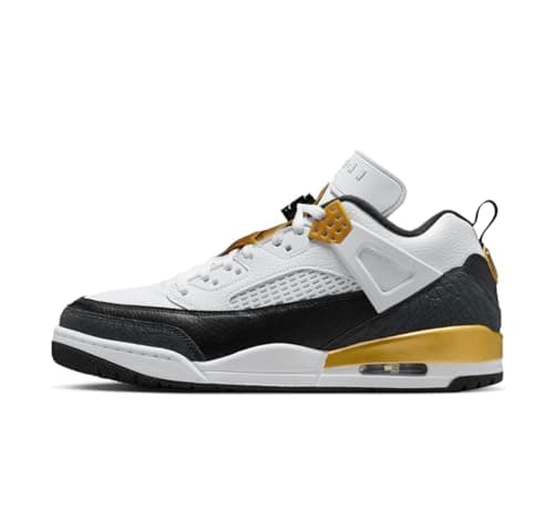 Image of NIKE Jordan Spizike Low Men's Trainers FQ1759 (White/Black/Metallic Gold 108) UK 11 (EU 46)