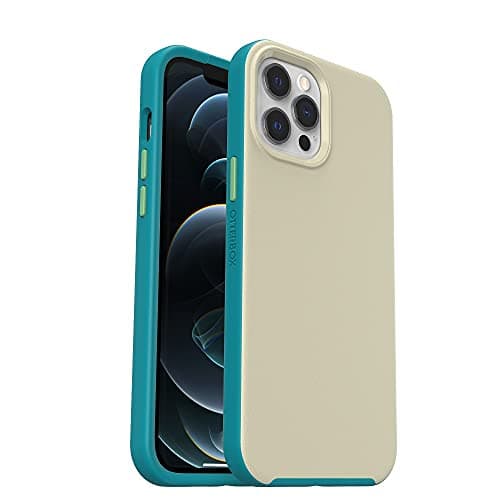 Image of OtterBox Slim Series Case for iPhone 12 Pro Max with MagSafe, Shockproof, Drop proof, Ultra-Slim, Protective Thin Case, Tested to Military Standard, Grey/Green
