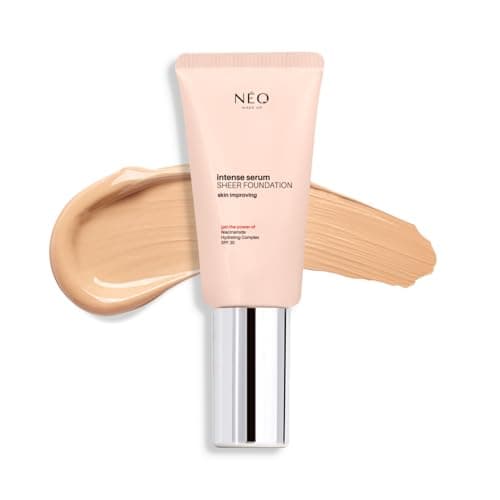 Image of NEO MAKE UP INTENSE SERUM SHEER FOUNDATION Moisturizing primer with light opacity and luminous finish with SPF 30 - 01 Porcelain - 30 ml