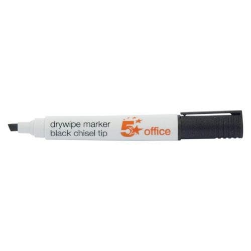 Image of 5 Star office 938635 2-5 mm Xylene/Toluene-Free Chisel Tip Line Dry Wipe Marker - Multi-Colour (Pack of 4)