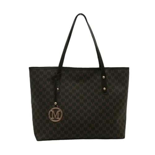 Image of WANGSHUO tote bag Bag, Vintage Handbag, Large Underarm Shoulder Suitable For Women's Daily Use, Work, Outdoor, Travel, Shopping-coffee-41 * 14 * 28cm