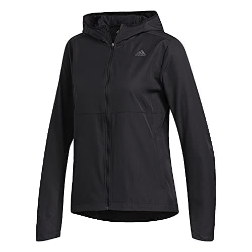 Image of adidas Women's Own the Run Hooded Jacket, Black, Medium