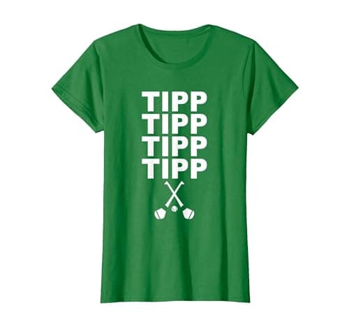 Image of Hurling Ireland Irish Sport Gaelic Sliotar Team Hurlings T-Shirt, Women, Kelly Green, X-Small