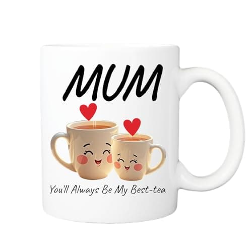 Image of Pickhut Mum, You'll Always Be My Best-Tea Mug - Funny Mum Birthday Gift, from Son, Daughter, Funny Best Mother Gift, Mummy