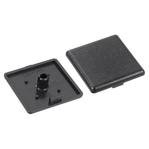 Image of sourcing map 10Pcs Extruded End Cap Nylon, 40x40mm T-Slot Aluminum Profile 4040 European Standard End Cap Extrusion Plug for Trolley, Fish Tank Rack, Storage Rack, Black