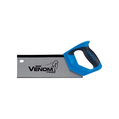 Image of Draper 82200 Venom Double Ground 12PPI Tenon Saw, 300 mm Blade Length Blue