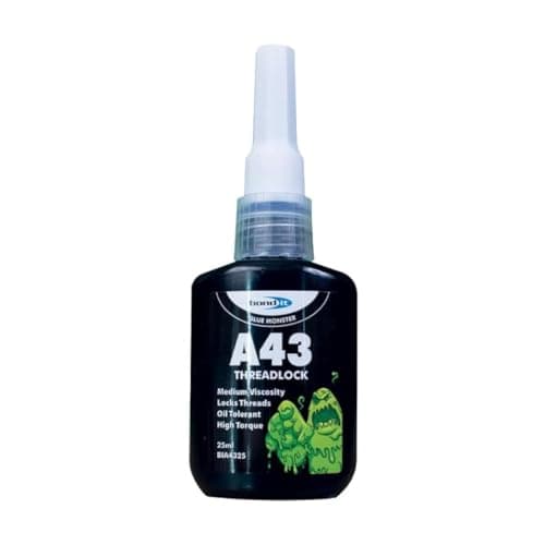 Image of Bond-It A43 Threadlock 25ml - Blue medium strength anaerobic oil tolerant threadlocker - seals out moisture & prevents corrosion