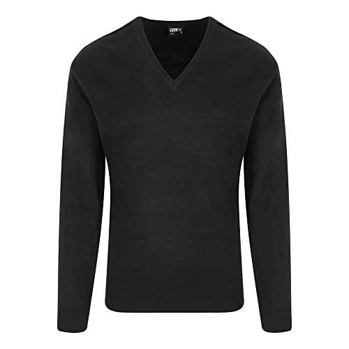 Image of PRO RTX Mens Pro Acrylic V Neck Sweater (5XL) (Black)