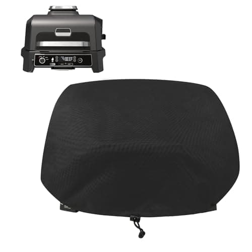 Image of Cover Fit for Ninja Woodfire XL Grill-600D Oxford Cover for Ninja Woodfire Pro XL Grill, Electric BBQ Cover Compatible with Grill [OG850UK/OG901UK]