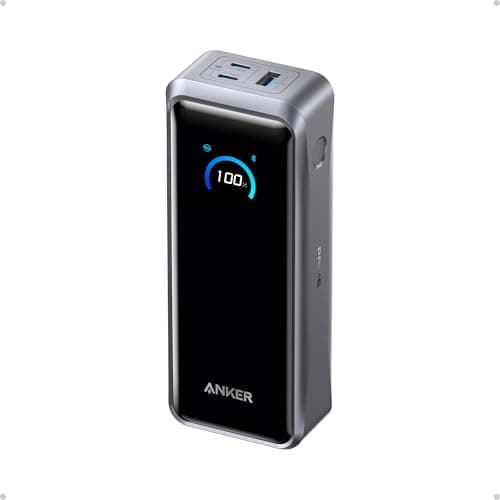 Image of Anker Prime Power Bank, 26,250mAh 3-Port Portable Charger with 300W Max Output, Two-Way Charging, TSA-Approved, App Control, for iPhone 17/16 Series, and More (Base Not Included)