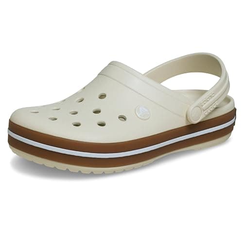 Image of Crocs, Unisex Kids, Crocband Gum Clog K, Summit White, 6 UK