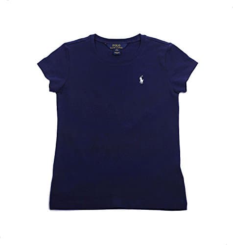 Image of POLO RALPH LAUREN Girls Crewneck T-Shirt (5, Navy (White Pony)), Navy (White Pony), 5 Years