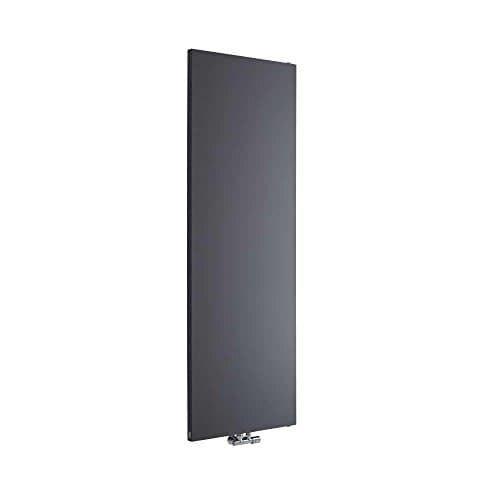 Image of Milano Riso Anthracite Vertical Single Flat Panel Radiator - 1800mm x 600mm