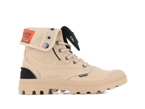 Image of Palladium Baggy City Shell Ankle Boots Unisex, beige, 8 UK