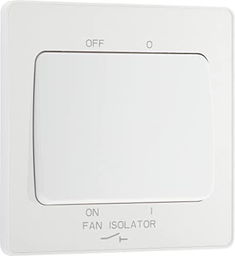 Image of BG Electrical Evolve Fan Isolator Switch, Triple Pole, Wide Rocker