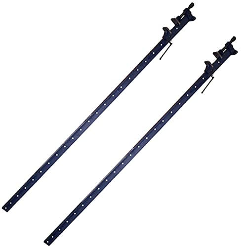 Image of AB Tools 60” (1500mm) Cast Iron T-Bar Sash Clamp Grip Work Holder Vice Slide Cramp 2pc