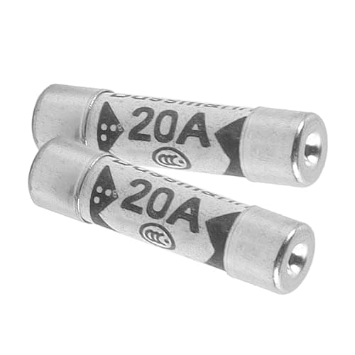 Image of Ubric 20 pcs BS1362 Fuse, 20A Tube Cartridge Fuses, for Domestic plugs, Extension and Outlets (6.3x25.4mm)