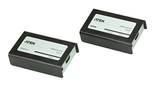 Image of ATEN HDMI Cat 5 Extender VE800A 1080p@40m; extend 1080i (HDTV) by 60 m 1920 x 1200, up to 1080p, HDCP Compatible, Supports Dolby True HD and DTS HD Master Audio, UK, #1 KVM Market Leader