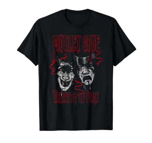 Image of Mötley Crüe Theatre Of Pain Rustic Drip T-Shirt