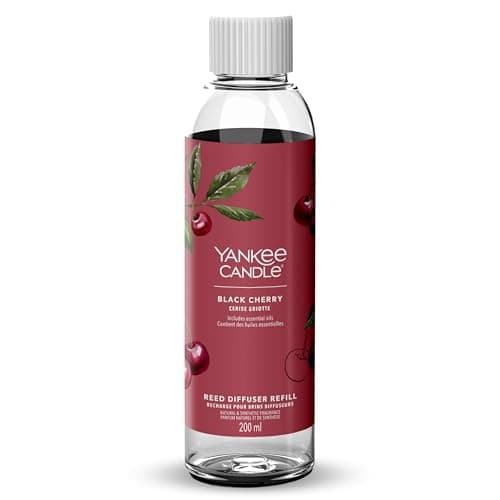 Image of Yankee Candle Signature Reed Diffuser Refill | Black Cherry | 200ml | Up to 20 weeks of Fragrance for Women