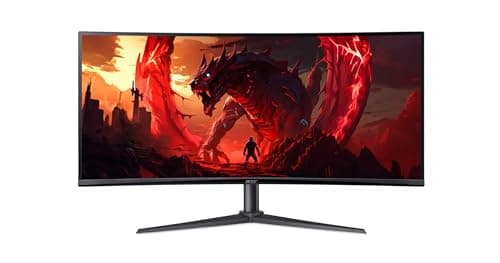Image of acer Nitro XZ2 XZ342CU V3 34" Gaming Monitor | 3440 x 1440p | 1500R Curve | 180Hz Refresh | 1ms Response | 21:9 Aspect Ratio | Wall Mountable | Black