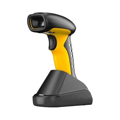 Image of NETUM Industrial Barcode Scanner 2D QR Bluetooth With Dock, Wireless 1D/2D Reader, 2600mAh Battery, Shockproof Dustproof, Continuous Scanning for Windows Mac Android iOS (RD-1202W)
