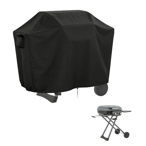 Image of Barbecue Cover, Waterproof Outdoor BBQ Grill Cover Protective Cover for Tower T978522 Tourer Two Burner Gas BBQ Outdoor Grill,Water Resistant, Anti-Fade Fabric (66x111x90cm)