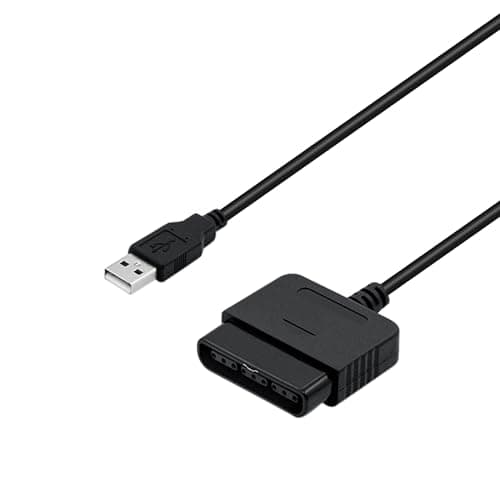 Image of Mcbazel PlayStation 2 Controller to USB Adapter for PC or Playstation 3 Converter Cable for Sony DualShock PS2 PS3 Controllers (NOT compatible with Dancing Mat Guitar Hero)