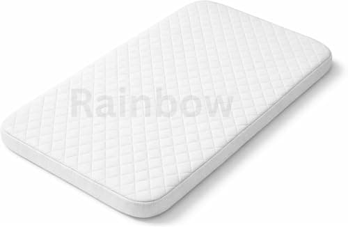 Image of Next2Me Bedside Crib Mattress for Chicco & Tutti Bambini Next to Me Bedside Crib - Washable Hypo-Allergenic - Removable Quilted Cover - Extra Thick Size 83 x 51 (2 Inch)