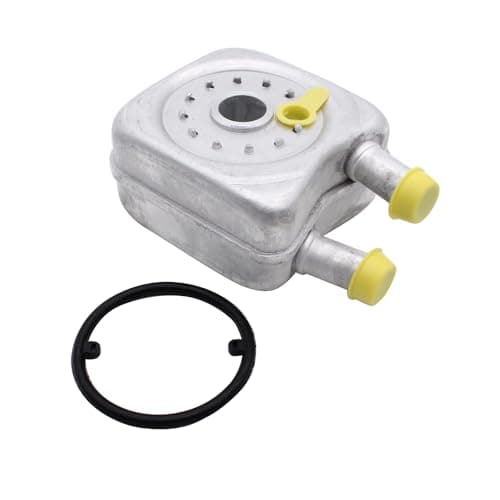 Image of 1 PC SHLPDFM Metal Silver Engine Oil Cooler with Rubber Ring Seal 068117021B Fits for Audi A3 A4 /A6 Vw Golf Mk2 Mk3 T4 T25 Corrado