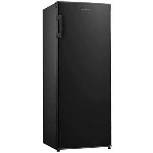 Image of Cookology CTFZ160BK Tall Freestanding Freezer - Upright Freezer with 160 Litre Capacity - 142cm High and 55cm Wide - 5 Large Compartments - Reversible Door - Black