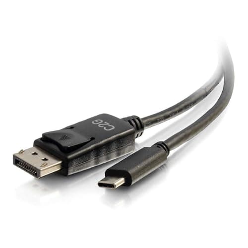 Image of C2G 0.3M (1ft) USB-C to DisplayPort™ Adapter Cable 4K 30Hz - Black