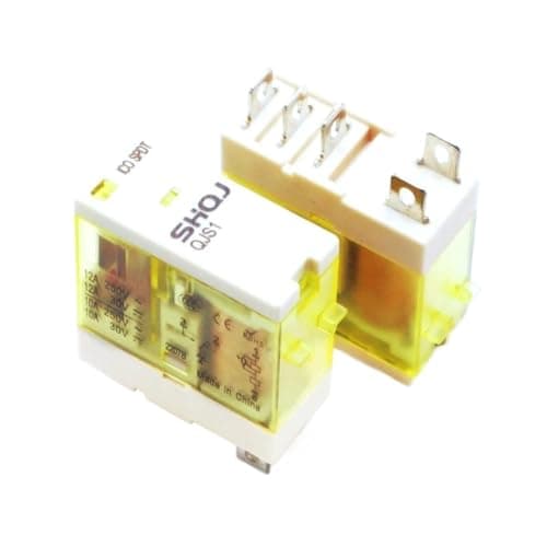 Image of 1CO/2CO Industrial Style Power Relay DIN Rail Mount Coil 12V 24V 110V 230V with Light LED with Push-in Terminal Socket(Coil 24VDC,ONLY Relay 1CO)